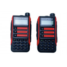 Комплект раций Baofeng UV-16 PLUS красные (Зарядка TYPE-C) 3 режима мощности 10W (2шт)