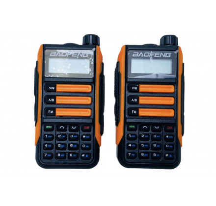 Комплект раций Baofeng UV-16 PLUS оранжевые (Зарядка TYPE-C) 3 режима мощности 10W (2шт) Комплект раций Baofeng UV-16 PLUS оранжевые (Зарядка TYPE-C) 3 режима мощности 10W (2шт)
