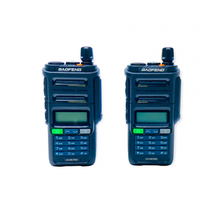Комплект раций UV-9R  PRO чёрная (2шт) 